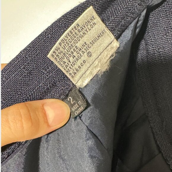 Vintage Casper navy skirt suit - size 2 - Picture 14 of 15